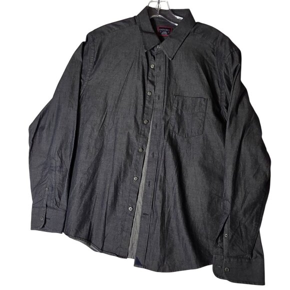 Untuckit Men’s Charcoal L/S Shirt L - Picture 1 of 9